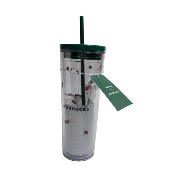 NEW Hello Kitty Starbucks Clear Cold Cup Holiday 2025 - Picture 2 of 8